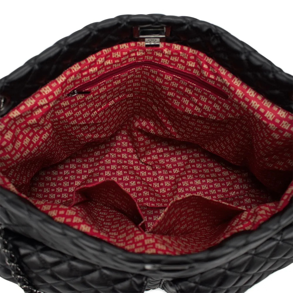 Badgley Mischka Diana Vegan Leather Tote Weekender Bag