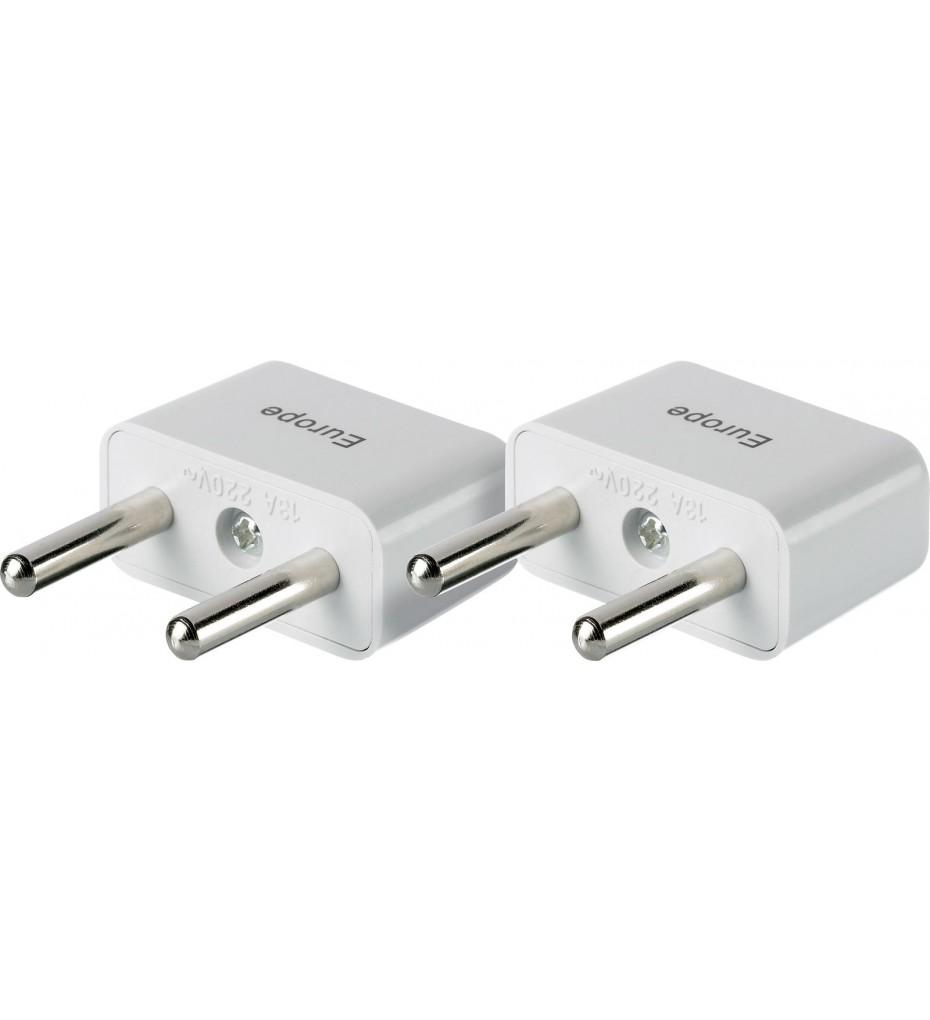 Go Travel Europe Twin Non-Ground Adapter