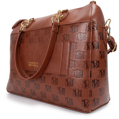 Badgley Mischka Madalyn Vegan Leather Travel Tote Weekender Bag