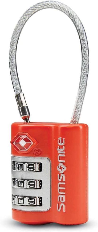 Samsonite 3 Dial Travel Sentry Combination Cable Lock