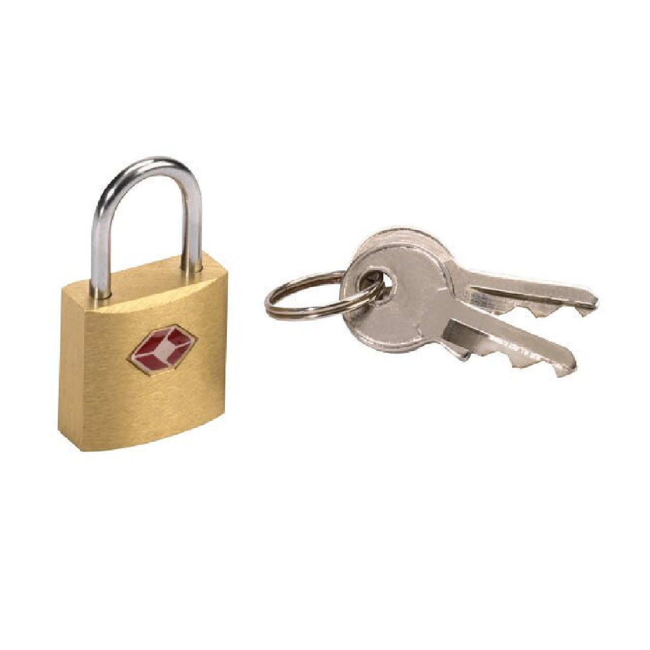 Lewis N. Clark Travel Sentry Mini Brass Square Padlock