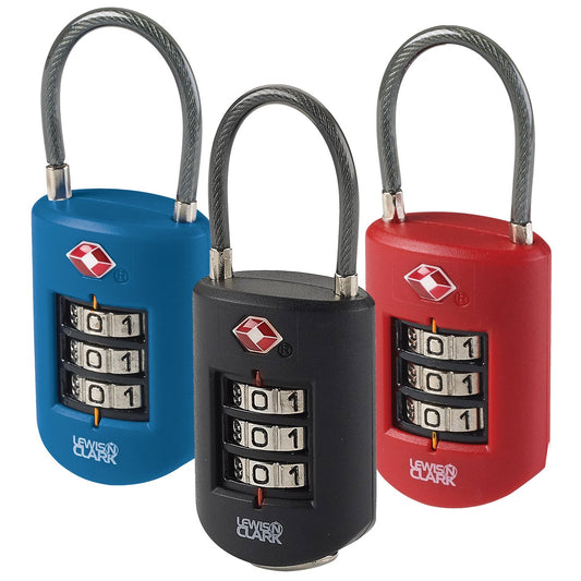 Lewis N. Clark Travel Sentry Large Dial Cable Lock