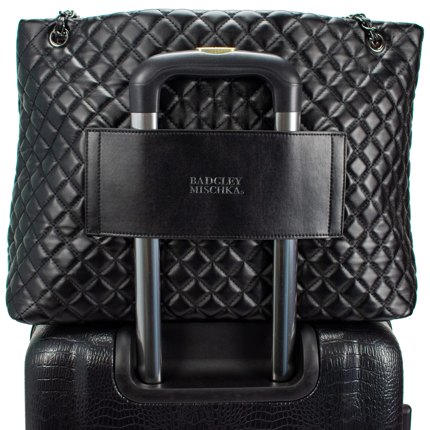 Badgley Mischka Diana Vegan Leather Tote Weekender Bag