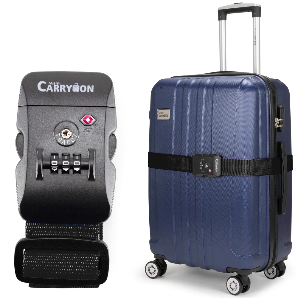 Miami Carry-On TSA Approved Combination Lock Luggage Strap
